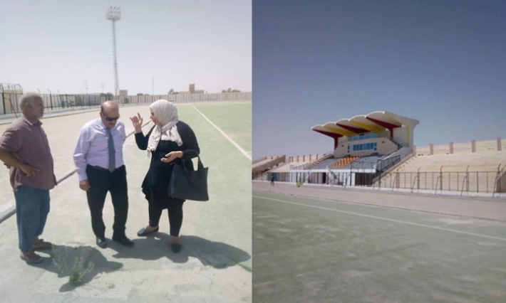 رئيسة بلدية المتلوي تهدّد بالإستقالة بسبب تعطيل تعشيب الملعب !